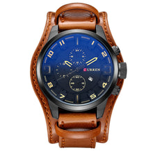 Load image into Gallery viewer, Curren Men Watches Man Clock 2018 Top Brand Luxury Army Military Steampunk Sports Male Quartz-Watch Men Hodinky Relojes Hombre
