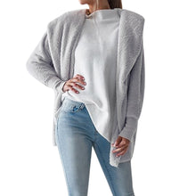Load image into Gallery viewer, Womens Ladies Hooded Fluffy Coat Winter Jacket Cardigan Overcoat Outwear Jumper