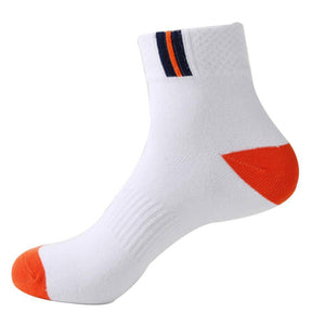 1Pair Cotton Men's Absorbent Sport Sweat Deodorant Tube Couple Running Socks Breathable Sock