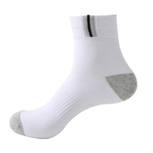 Load image into Gallery viewer, 1Pair Cotton Men&#39;s Absorbent Sport Sweat Deodorant Tube Couple Running Socks Breathable Sock