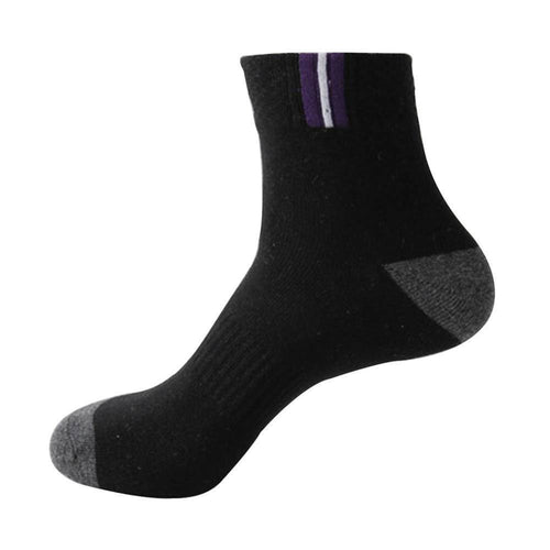 1Pair Cotton Men's Absorbent Sport Sweat Deodorant Tube Couple Running Socks Breathable Sock