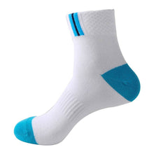 Load image into Gallery viewer, 1Pair Cotton Men&#39;s Absorbent Sport Sweat Deodorant Tube Couple Running Socks Breathable Sock