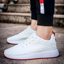 Load image into Gallery viewer, Women Men Mesh Shallow Mouth Cross Tied Casual Shoes Gym Shoes Skate Shoes
