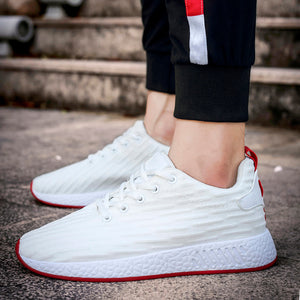 Women Men Mesh Shallow Mouth Cross Tied Casual Shoes Gym Shoes Skate Shoes