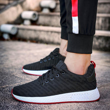 Load image into Gallery viewer, Women Men Mesh Shallow Mouth Cross Tied Casual Shoes Gym Shoes Skate Shoes