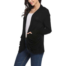 Load image into Gallery viewer, Fashion Women Solid Loose Cardigan  Clothes Long Sleeve Blouse Tops Thin Coat