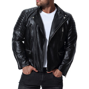 New Arrival Mens Motorcycle Leather Jacket
