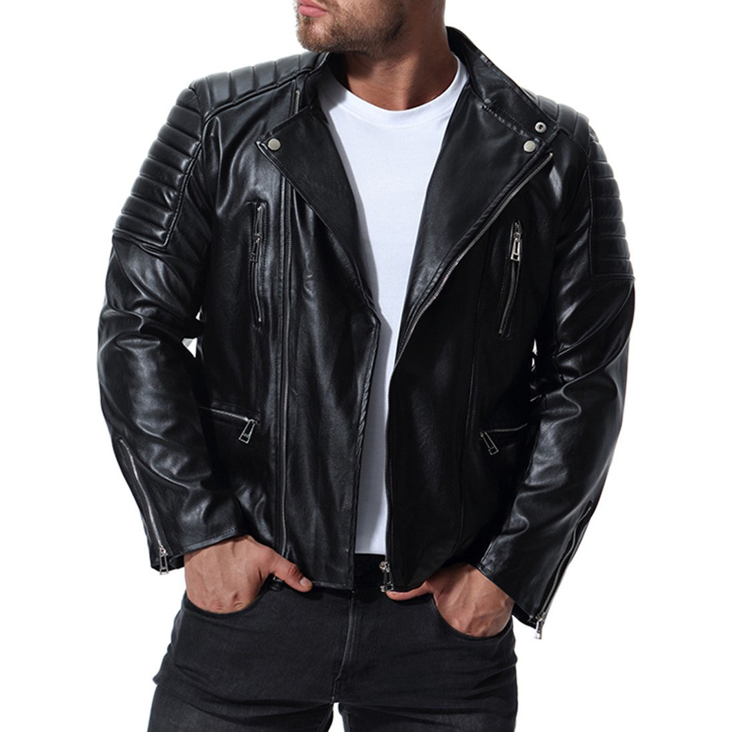 New Arrival Mens Motorcycle Leather Jacket