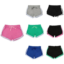 Load image into Gallery viewer, Fashion Women Sports Shorts Contrast Binding Side Split Elastic Waist Yoga Shorts