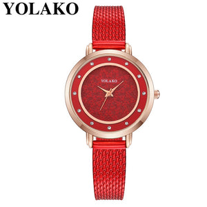 Women's Casual Quartz  Plastic Leather Band New Strap Watch Analog Wrist Watch