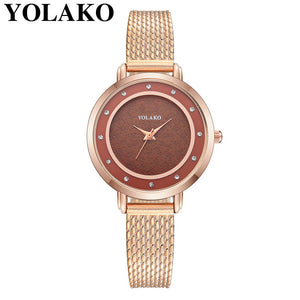 Women's Casual Quartz  Plastic Leather Band New Strap Watch Analog Wrist Watch